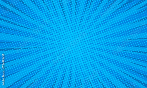 Pop art background for poster or book in light green color. flat comics style design with halftone dots.