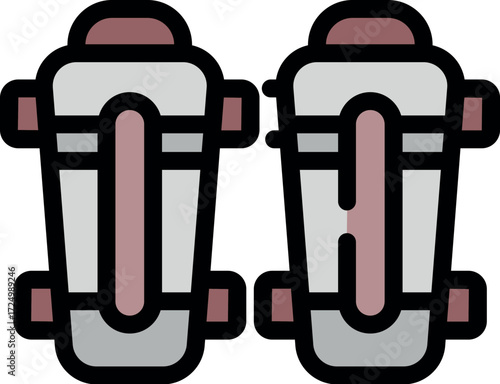 Protective gear for soccer, shin guards safeguard a player's legs from impacts, ensuring safety during matches