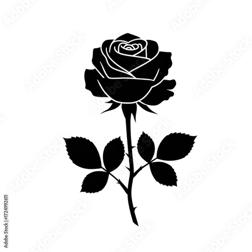 red rose on white background