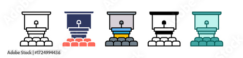 Conference Venue multiple icon