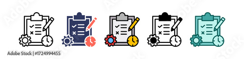 Meeting Agenda multiple icon