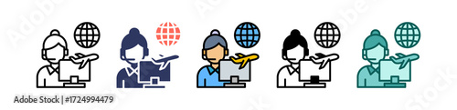 Travel Assistance multiple icon