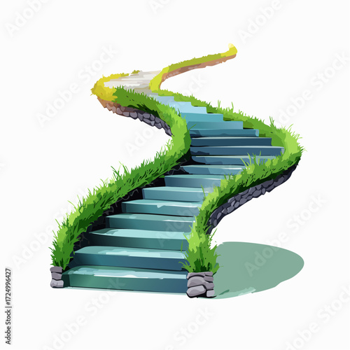 3d render of a ladder