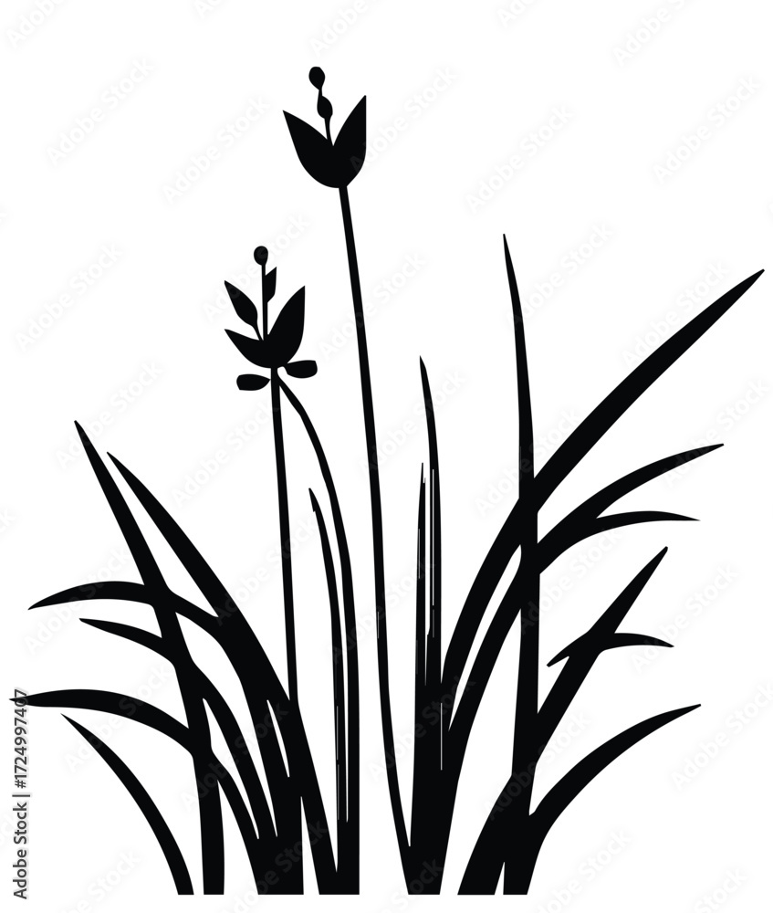 Naklejka premium grass leaf plant 5 svgrepo com