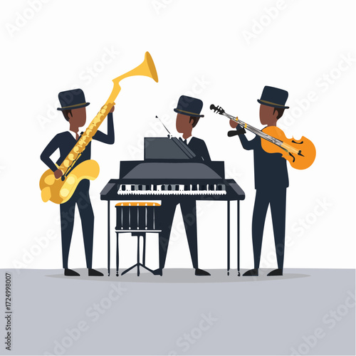 silhouette musician playing music
