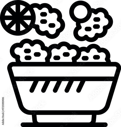 Relaxing bath bomb with essential oils fizzing in water, creating foam and pleasant aroma for a luxurious spa experience