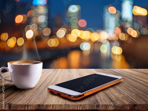 Smartphone and mug promoting peaceful routines and mindful tech use for youth
