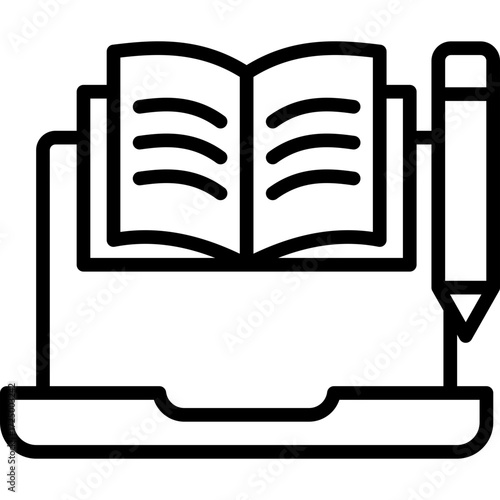 Digital Literacy line icon