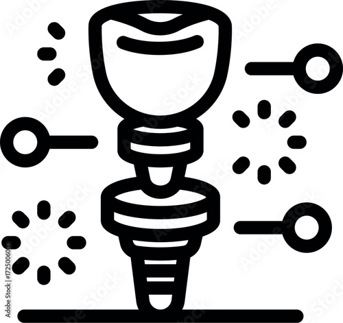 Modern dental implant procedure restoring a healthy smile through innovative prosthetic solutions