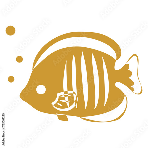 Icon angelfish gold