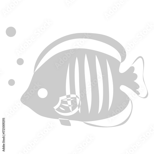 Icon angelfish shadow