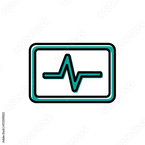 Vector tick mark button on a website, a symbol of success and choice