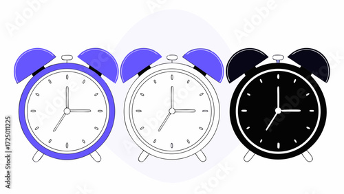 and and elements concept icon set table clock 3d reminder yellow blue pink emoji colours time office 3d cartoon alarm wake clock up silver school design supplies in vector illustration 48823780 2