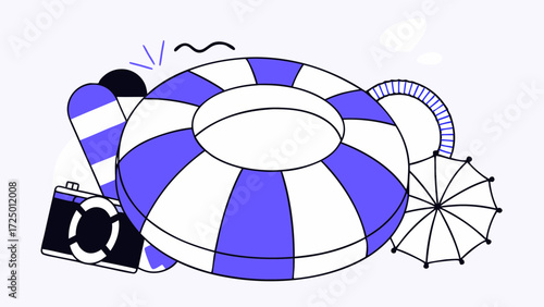 3d toy swimming in set inflatable vector ring rubber isolated design swim travel summer orange and lifesaver objects vacation pool icons background cartoon on white time 3d icon illustratio 96736544 2