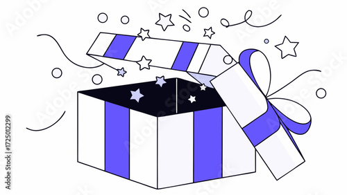money open gift on box surprise isolated background box serpentine ribbon cash program 3d concept prize coin loyalty 3d floating gold creative design cartoon reward and white icon with rend 93052533 1