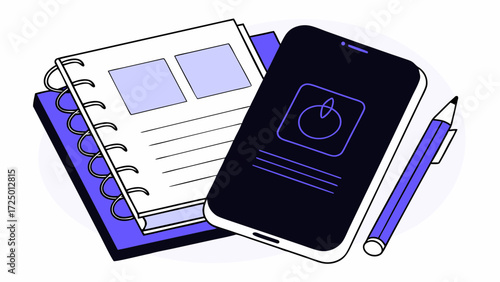 copy with template for shipping rendering empty realistic boxes on and space e and screen service blank concept cardboard design banner with smartphone 3d commerce text white background 3d  78238786 1