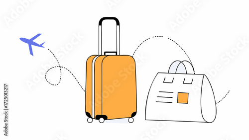 icon yellow wheeled to time travel cabin luggage vacation 3d for flight journey tourism 3d suitcase concept for trip booking your next set illustration design cartoon bag vector plastic and 57810173 1