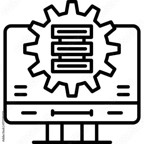 Local Area Network Icon Vector Element