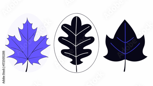 autumn or sand set with illustration stipple leaf leaf ash with icon grain leaves design texture maple effects fall colourful vector minimalistic and oak birch dots modern 44726045 1