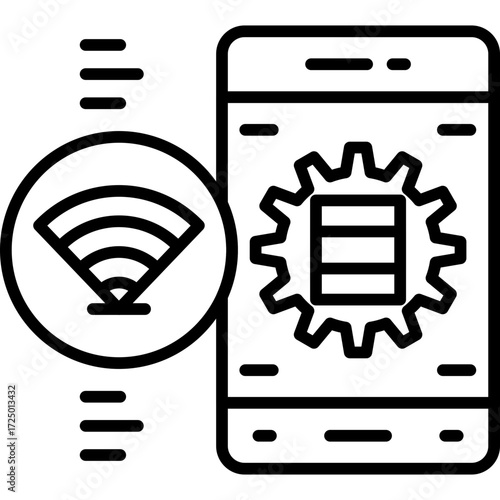 Local Area Network Icon Vector Element