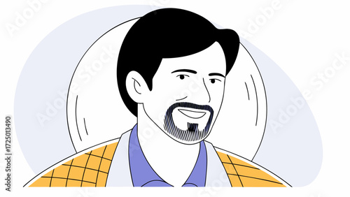 background camera white happy of businessman age old closeup handsome latin middle hispanic face headshot adult portrait smiling freelancer 40 man mature isolated years entrepreneur looking 66930293 1