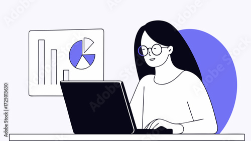 in for woman businesswoman busy mature work using analysing finance online smiling at financial european latin hispanic sitting data office laptop pc on working computer desk specialist ver 51682488 1