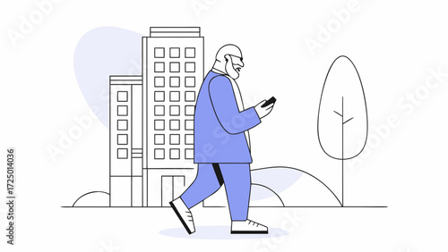 freelance cellphone senior business at holding casual using clothes smartphone cell outdoors walking mature office hispanic phone body of age latin middle building businessman in mobile man 23347281 1