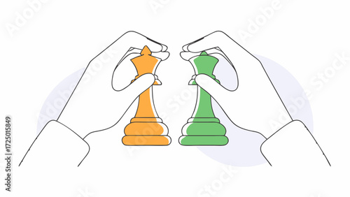 abstract hold hands chessman vector your pieces collage halftone game strategy paper leader challenge chess opponent strategic texture trendy contemporary illustration art 79438195 27