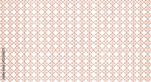 Elegant Copper Geometric Lattice Pattern with White Background: Decorative Surface Design for Wallpapers, Fabrics, and Creative Projects, Modern Seamless Texture, Copper lattice pattern.