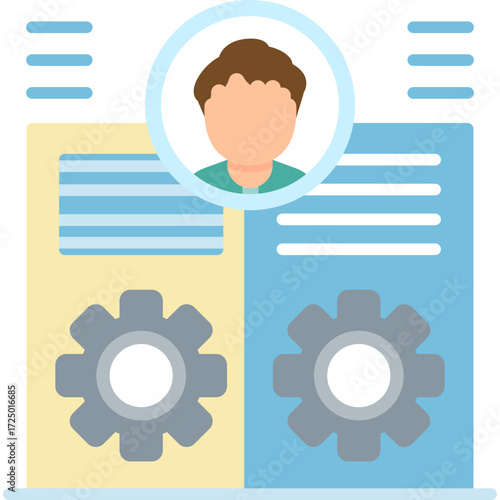 Curriculum Icon Vector Element