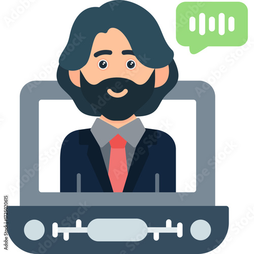 Live Stream Icon Vector Element