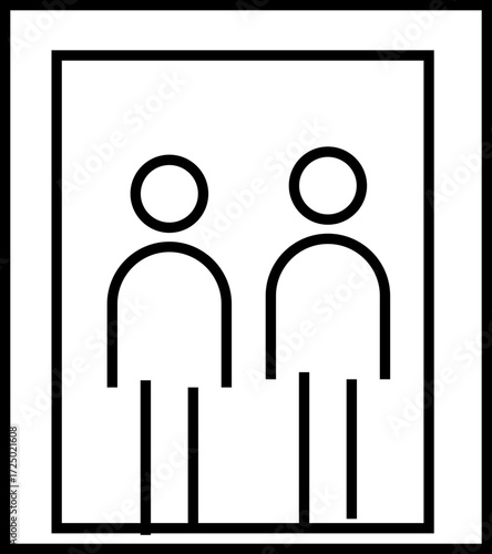 Elevator icon, lift isolated banner poster icons, , flat elements for logo design, web design and mobile applications, apps or ui, Vector graphic designs, Elevator press for visa vector