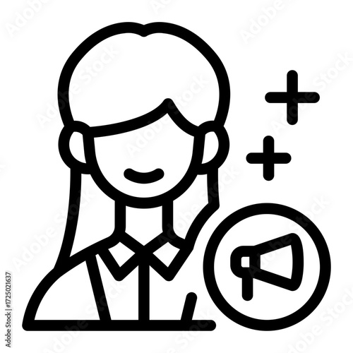 This Marketing Specialist icon is suitable for the Office Work, Office Culture, etc.