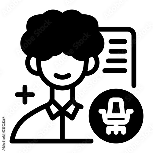 This Manager icon is suitable for the Office Work, Office Culture, etc.