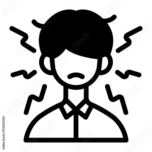 This Stress icon is suitable for the Office Work, Office Culture, etc.