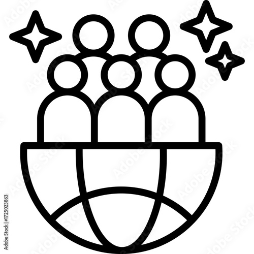 Public Image line icon