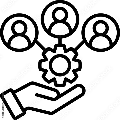 Stakeholder Relations line icon