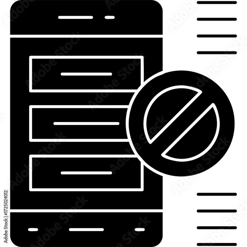 Block User Icon Vector Element