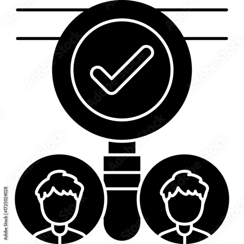 Verified Account Icon Vector Element