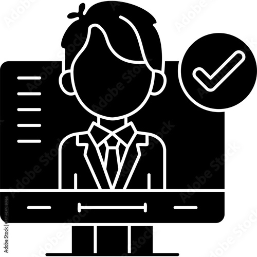Verified Account Icon Vector Element
