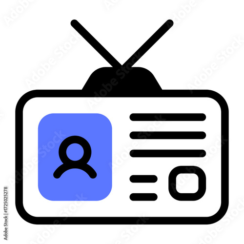 This ID Card icon is suitable for the Office Work, Office Culture, etc.