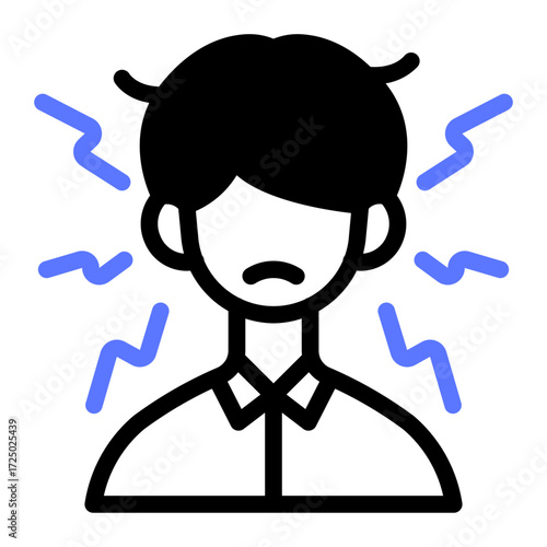 This Stress icon is suitable for the Office Work, Office Culture, etc.
