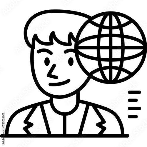 Businesswoman Icon Vector Element