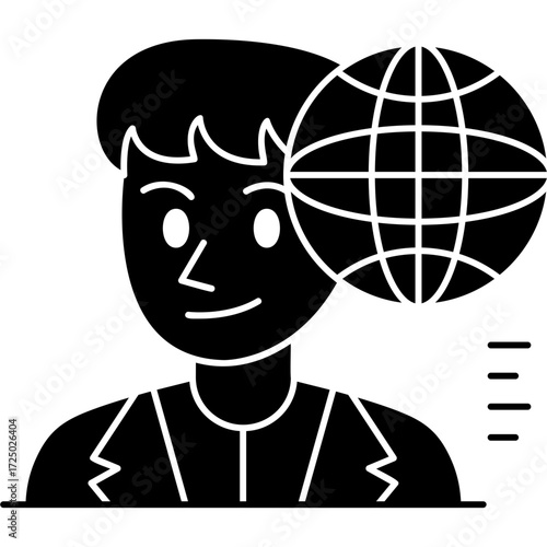Businesswoman Icon Vector Element