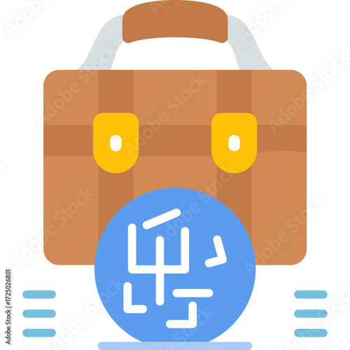 Briefcase Icon Vector Element