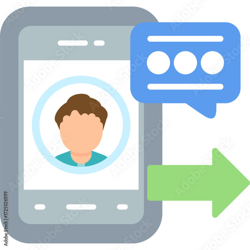 Video Chat Icon Vector Element