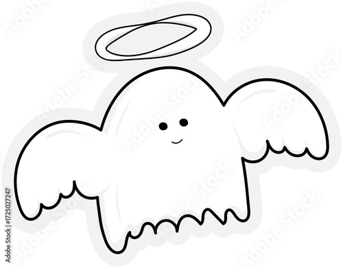 Cute Ghost illustration Sticker