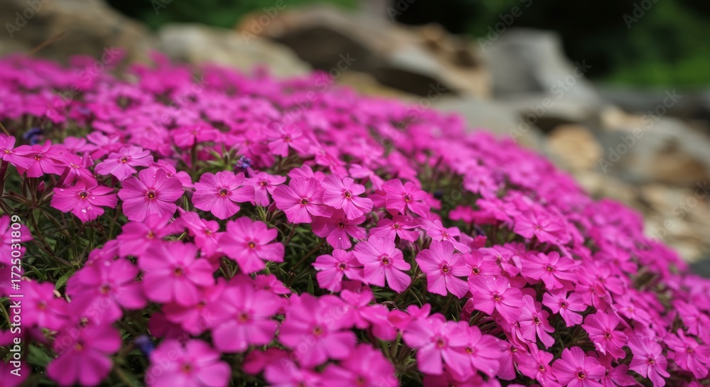 Obraz premium Close up view of vibrant pink flowers