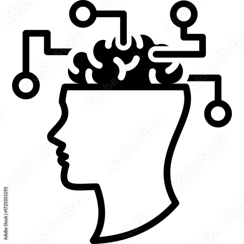 Abstract Thinking mixed icon