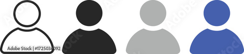 avatar icon set. Profile icons. user signs. people collection symbol

